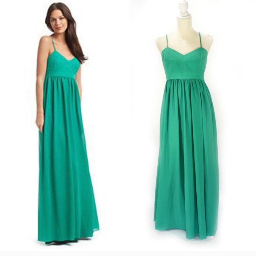 Kelly green maxi dress